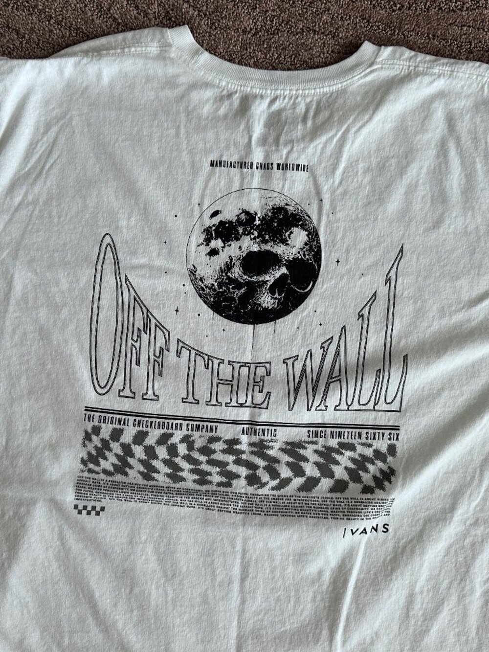 Vans tshirt, Size large, white
